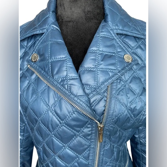 Laundry by Shelli Segal , Sapphire Blue, Quilted, Puffer Jacket: Size Small - Picture 2 of 10
